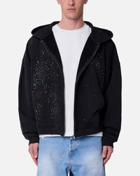 MNML Crystal Hoodie Washed Black