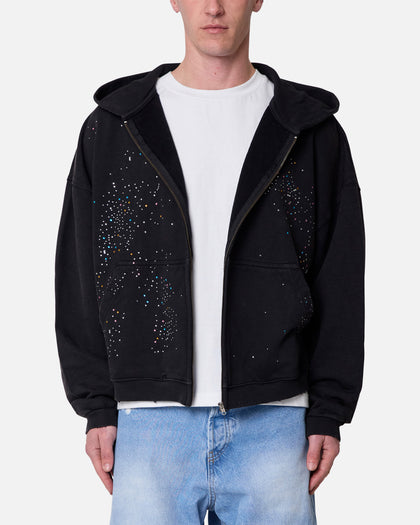 MNML Crystal Hoodie Washed Black