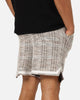 XXIII Textured Ball Shorts Brown/Cream