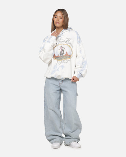 Represent Beach Boys Script Hoodie Blue Tie Dye