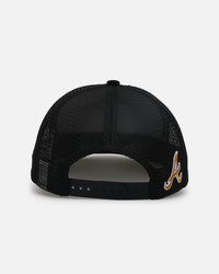 New Era Atlanta Braves 'Washed Cord Racer' Corduroy Golfer Trucker Snapback Washed Black