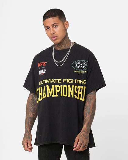 UFC By Goat Crew 30th Anniversary Vintage T-Shirt Black Wash