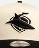 New Era Cronulla-Sutherland Sharks 'Chrome Black' 9FORTY A-Frame Snapback White/Black