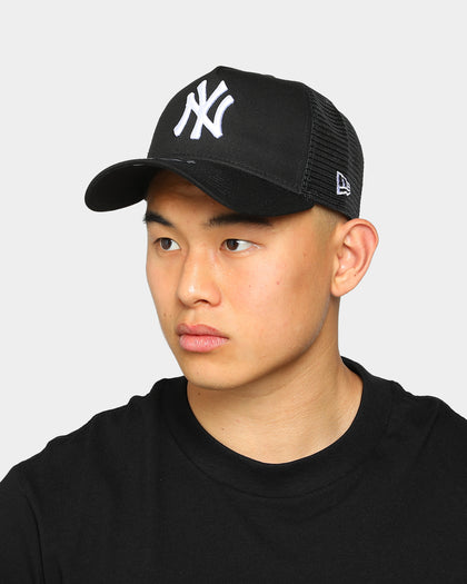 New Era New York Yankees 9FORTY A-Frame Trucker Black