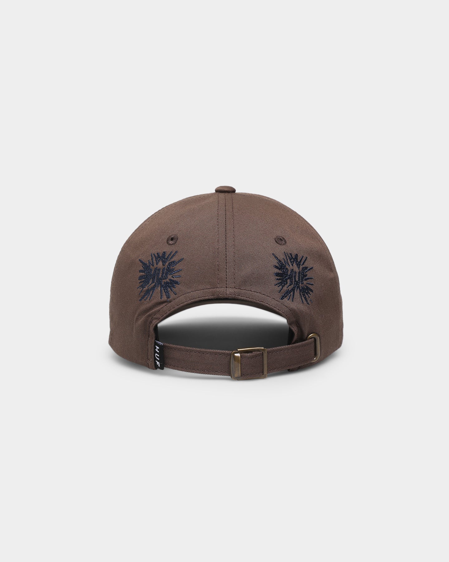 HUF Multi Hit 6-Panel Curved Visor Strapback Brown | Culture Kings US