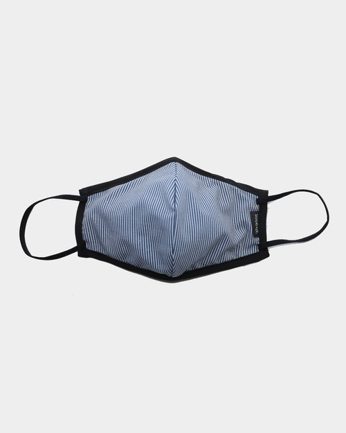 Brixton Antimicrobial Face Mask Blue Engineer