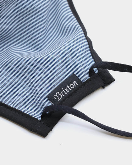 Brixton Antimicrobial Face Mask Blue Engineer