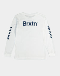 Brixton Kid's Gate Long Sleeve T-Shirt White