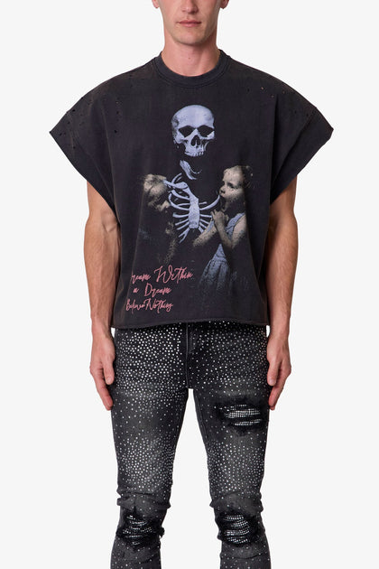 MNML Dream Cut-Off Tee Washed Black