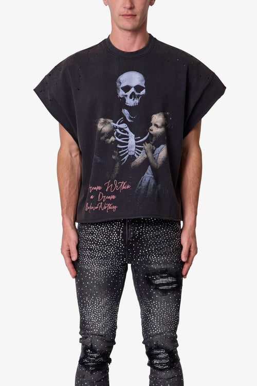 MNML Dream Cut-Off Tee Washed Black