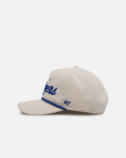 47 Brand Los Angeles Dodgers 'Natural Script' Premium Hitch Corduroy Snapback Natural