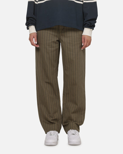Carre Solace Jeans Green Pinstripe