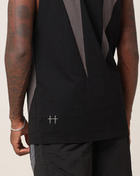 Saint Morta Rage Oversized Muscle T-Shirt Black/Grey