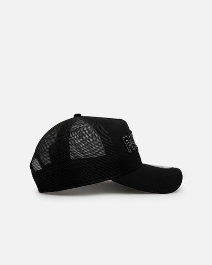 New Era San Diego Padres 'Distressed' 9FORTY A-Frame Trucker Snapback Black/White