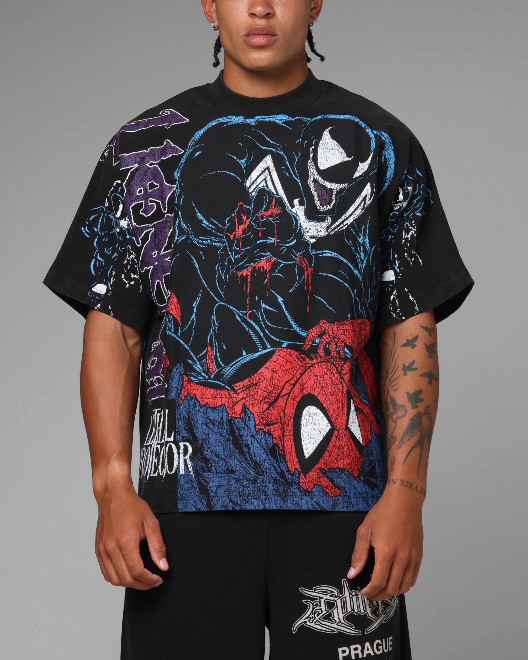 Loiter Marvel Venom Boxy T-Shirt Black | Culture Kings US