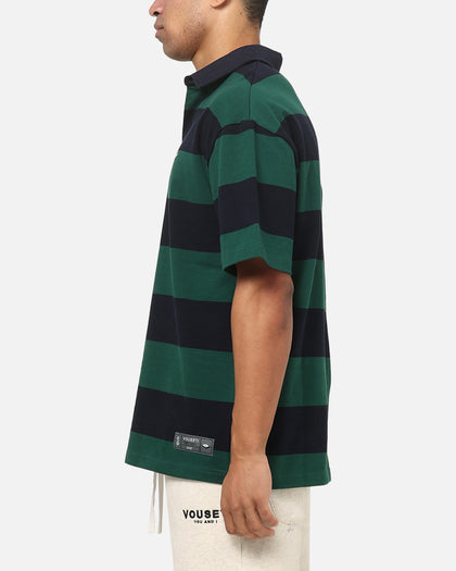 Vouseti Post Game Polo Shirt Navy/Teal