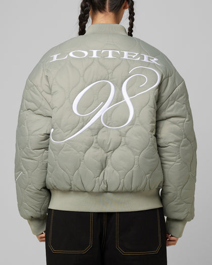 Loiter Kraven Reversible Bomber Jacket Green