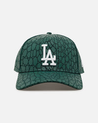 New Era Los Angeles Dodgers 'Croc Skin 2.0' 9FORTY A-Frame Snapback Dark Green