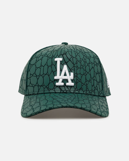New Era Los Angeles Dodgers 'Croc Skin 2.0' 9FORTY A-Frame Snapback Dark Green