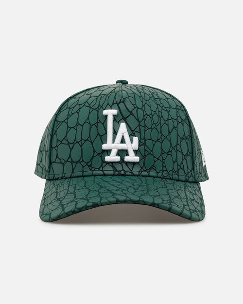 New Era Los Angeles Dodgers 'Croc Skin 2.0' 9FORTY A-Frame Snapback Dark Green