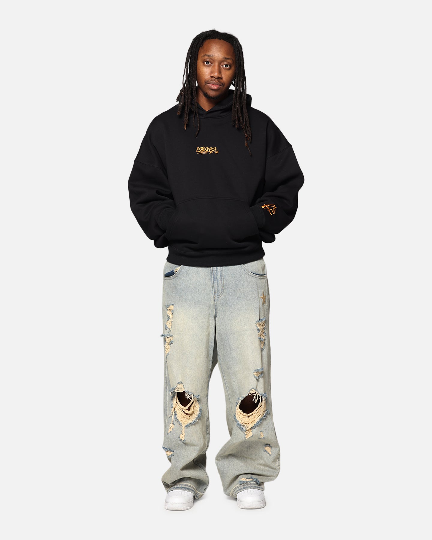 Carre Graffiti Logo Hoodie Black | Culture Kings US