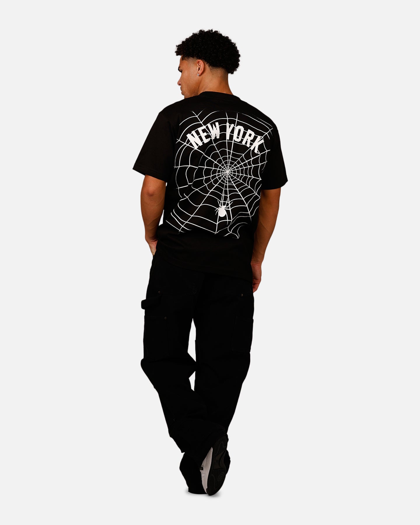 Mitchell & Ness New York Yankees Web T-Shirt Black | Culture Kings US