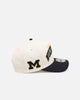 New Era Michigan Wolverines 'Vintage Arch Logo' 9FORTY A-Frame Snapback Official Team Colors
