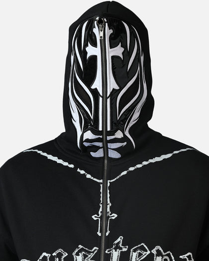 73 Studio Rey Mysterio Masked Hoodie Black Wash
