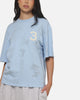 Adidas Vintage All Over Print T-Shirt Light Blue