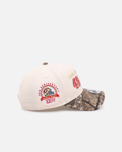 New Era San Francisco 49ers 'Realtree Visor' 9FORTY A-Frame Snapback Cream/Camo