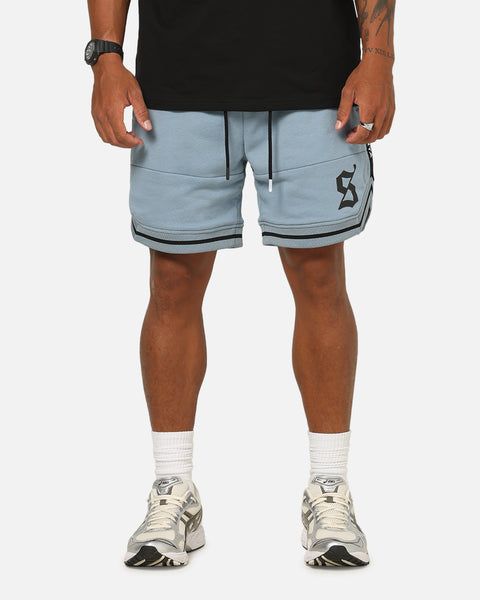 Saint Morta Icon X Fleece Shorts Denim Blue | Culture Kings US