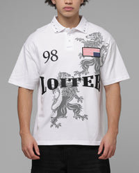 Loiter United Polo T-Shirt Off White