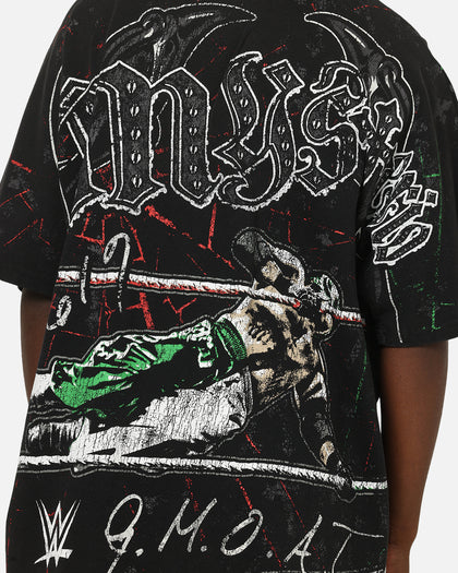 73Studio X WWE 619 All Over Print T-Shirt Black Wash