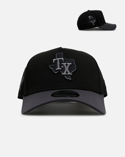 New Era Texas Rangers 'Stealth' 9FORTY A-Frame Snapback Black/Charcoal