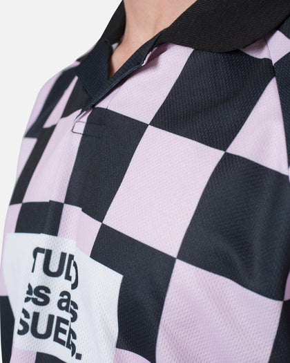 MNML Checkered Polo Shirt Pink