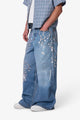 MNML Rave Chain Printed Denim Vintage Blue