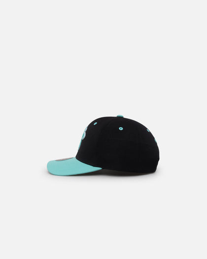 Mitchell & Ness Miami Heat "Ice Blue" Script Origin Snapback Black/Ice Blue