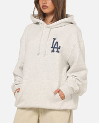 Majestic Athletic Los Angeles Dodgers Everteam Logo Hoodie Silver Marle