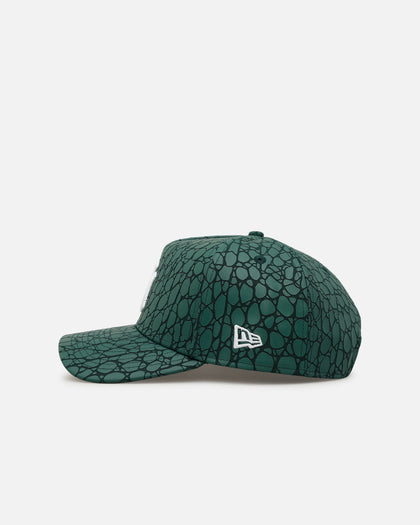 New Era New York Yankees 'Croc Skin 2.0' 9FORTY A-Frame Snapback Dark Green