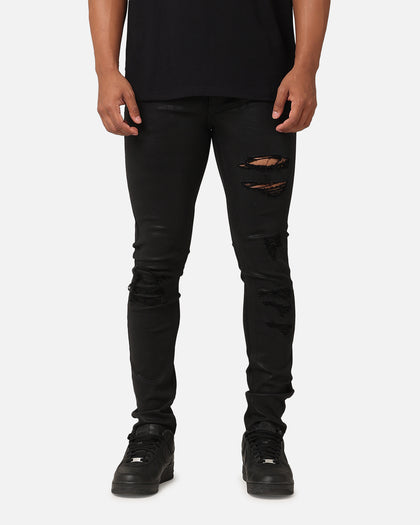 Saint Morta Wax Destroy Dynasty Jeans Black