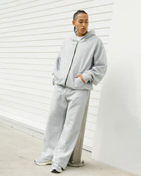 American Thrift Wide Leg Pants Grey Heather