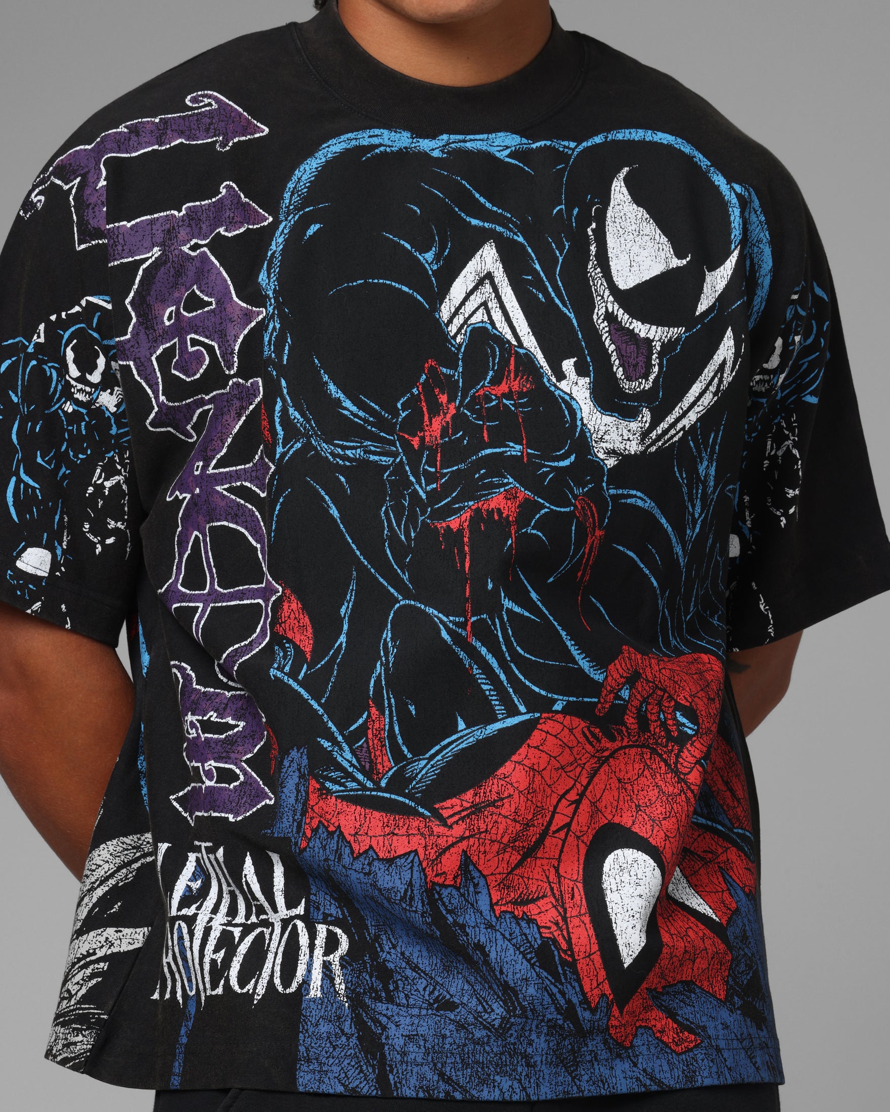 Loiter Marvel Venom Boxy T-Shirt Black | Culture Kings US