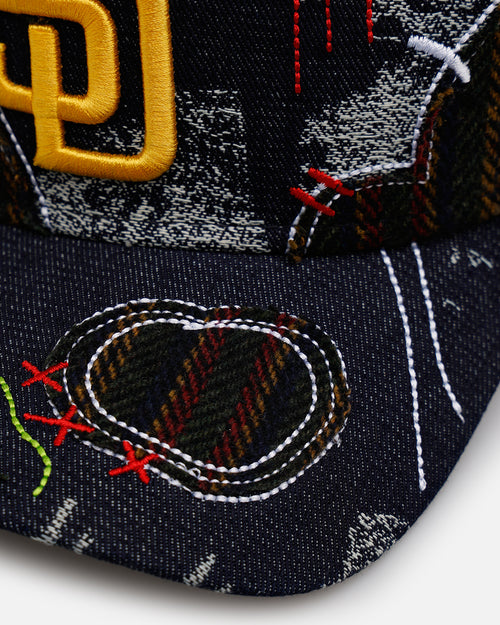 New Era San Diego Padres 'Running Stitch' 9FORTY A-Frame Snapback Multi