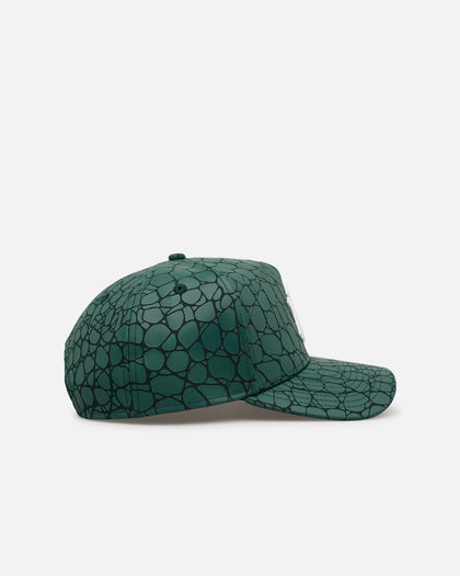 New Era New York Yankees 'Croc Skin 2.0' 9FORTY A-Frame Snapback Dark Green