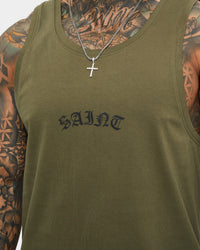 Saint Morta Day Of The Dead Singlet Army Green