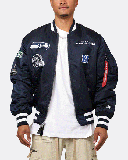 New Era X Alpha Series X NFL Seattle Seahawks MA-1 Bomber Jacket