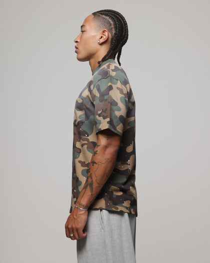 American Thrift Splatter Pocket T-Shirt Woodland