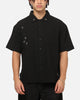 Saint Morta Credo Linen Button Up Shirt Black