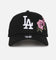 New Era Los Angeles Dodgers 'Pink Rose Embroidery' 9FORTY A-Frame Snapback Black/Pink