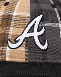 New Era Atlanta Braves 'Multi Panel Plaid' 9FIFTY High Crown Strapback Plaid